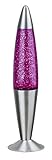 leuchtenladen.com Tischlampe Glitter Glitterlampe Glitterleuchte E14 (Glitter Lila)