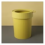 Küchen Mülleimer 12l Küchen-Kunststoff-Mülltonnen ohne Deckel können tragbare Mülltonnen sein, einfache Schlafzimmer-Papierkorb, Büro-Papierkorb Home Office - Hält Abfall (Color : Geel)