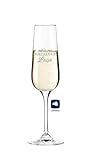 KS Laserdesign Sektglas mit Gravur - Trauzeugin - personalisiert mit Name, Geschenke zur Hochzeit, Verlobung für beste Freundin Schwester
