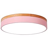 Deckenlampe , Runde Macaron-Farbdeckenleuchte, dimmbar, LED-Unterputzmontage, 20 W, Unterputz-Deckenleuchte for Wohnzimmer, Schlafzimmer, Küche, Flur, ohne Fernbedienung (Warmweiß 3000 K) ( Color : Pi