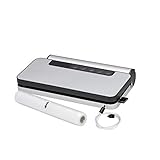 WMF Lono Vakuumiergerät 90 W, Folienschweißgerät mit abnehmbarer Folienbox, Vakuumierer mit Folienrolle und 5 Beutel, 30 cm Doppel-Schweißnaht, 5 Funktionstasten