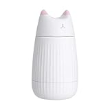 Diffusoren für ätherische Öle, Luftbefeuchter, klein, stumm, USB, Katze, niedliches Spray, tragbar, Auto, große Kapazität, Entspannung (Farbe: Pi