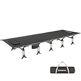 KingCamp Alu Feldbett XL Outdoor klick Klappbett Camping Liege 30cm Hoch 250 kg