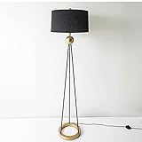 Stehlampe wohnzimmer Stativ-Stehleuchte, Mid Century Stehleuchte, modernes Design, das Licht for Wohnzimmer, Schlafzimmer, Studienraum und Büro, Flachs-Lampenschatten studiert Stehleuchte Standleuchte