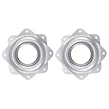 Duendhd 2 x Lazy Ball Drehplatte aus Metall – 72 x 72 x 9 mm