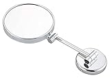FFOCCO Schminkspiegel, Schminkspiegel, Klappspiegel, Wandspiegel, Schminkspiegel, Verschiedene Typen, HD-Bild, einfach zu bedienen, runder tragbarer Kleiner Spiegel (Color : Magnifier)