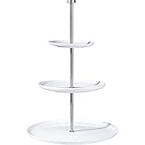 ASA Etagere flach, 3 stufig GRANDE D.15/22/ 30 cm, H. 47 cm 92151146 ! Vorteilsset beinhaltet 2 x den genannten Artikel und Set mit 4 EKM Living Edelstahl Strohhalme