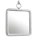 riess-ambiente.de Eleganter Wandspiegel Portrait 46cm Silber inkl. Aufhängung Spiegel Badspiegel
