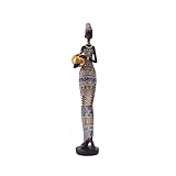 Youfuckl Afrikanisches Mädchen Exotische Figur Dame Frauen Tribal Figuren Ornament Dekorative Statue Home Dekorationen Harz Figur Geschenk