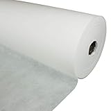 kissenwelt.de Vliesstoff Meterware, Polstervlies, Spannvlies, Outdoor geeignet, 160 cm Breit, (Polypropylen), weiß-60g /m²