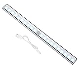 MOUNAY 20 LED Nachtlicht Schrankleuchte mit Bewegungsmelder USB wiederaufladbar