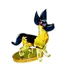 Bastick Hund Mini Deutscher Schäferhund - Miniatur Figur aus Glas - Deko Setzkasten Vitrine Glücksbringer