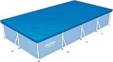 Bestway 58107 Abdeckung für Pool, rechteckig, 410 x 226 cm, aus Polyethylen