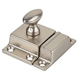 bi-32bn Classic gebürstet Nickel Schrank oder Schrank Riegel Antik Reproduktion + Gratis Bonus (Skelett Schlüssel Badge)