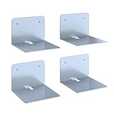 Vicco Unsichtbares Bücherregal Ghost 4er Set Wandregal Regal Metall Buchregal
