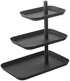 Serving stand 3 tiered - Tower - Black