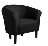 FORTISLINE Clubsessel Loungesessel Cocktailsessel Monaco 2' Sawanna Schwarz W364 12