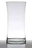 INNA-Glas Bodenvase Glas Denny, Sanduhr - rund, klar, 40cm, Ø 20cm - Glasvase - Tischvase