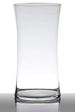 INNA-Glas Bodenvase Glas Denny, Sanduhr - rund, klar, 40cm, Ø 20cm - Glasvase - Tischvase