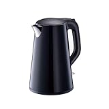 Wasserkocher 1,7 Liter – Schnellkochen 1500 W – Trockengehschutz und automatische Abschaltung – Schwarz und gebürsteter Edelstahl Present