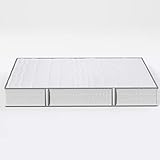 MSS e.K. Federkernmatratze Medic Silver | TASCHENFEDERKERN | EXTRA HOCH 24 cm (Kernhöhe: 22 cm) | 100 x 200 cm | H4 | 7 Körper-Liegezonen | Komfortschaum | exklusiver Borderbezug