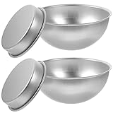 TEMKIN 2 Sets 15,2 cm Halbkugel-Kuchenform, halbe Kugel-Kuchenform, Fußball-Kuchenformen, Aluminium-Backform for Chiffon-Kuchen, Bikini-Kuchen, Dessert-Gebäck Form