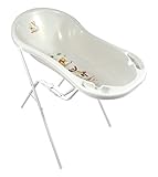 Baby Badewanne XXL 100 cm Disney Winnie Pooh perl weiß + Badewannenständer