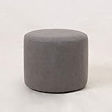 Fußhocker, rund, Pouf, Ottomane, einfarbig, bequem, kreativ, Fußhocker, Sitzsack, Bodenstuhl (C 27 x 34 cm (11 x 13 Zoll))