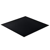 [neu.haus] Glasplatte 70x70cm Eckig Schwarz Glasscheibe Tischplatte ESG Glas Kaminplatte Kaminglas DIY Tisch