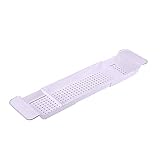 Ausziehbare Bambus-Badewanne, Badewanne, Duschwanne, Badewanne, Buchhalter, Integriertes Tablet, Smartphone, Wein, Buchhalter, Rose