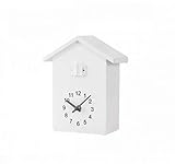 AVFORA Moderne Kuckucksuhr, vom Vogelgesang inspiriertes Design, Wanduhr for Wohnzimmer, Kinderzimmer, Küche, Büro, Heimdekoration, Dekoration, Blau (Color : White)