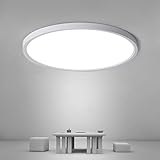Osairous LED Deckenleuchte Ø30cm, 24W Flach Rund Deckenlampe, IP44 Wasserdicht, 6500K 2160LM Kaltweiße lampen für Wohnzimmer, Schlafzimmer, Badezimmer, Küchenlampe, Flur