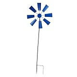 YARNOW 1 Stück Eisen-Windrad-Plugin Windmühlen Outdoor-Gartenpfahl Dekoration Hof Windmühlen-Spielzeug Für Kinder Mädchen Gartenpfähle Kinder-Outdoor-Spielzeug