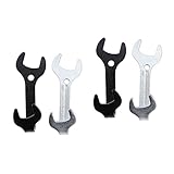 Alipis 4 Stück Schmiedeeiserne Haken Für Schlüssel Wandmontage Kleiderständer Wandmontagehaken Metall-Utility-Haken Antiker Wandhaken Eisenkunst-Wandhaken Vintage-Eisenhaken