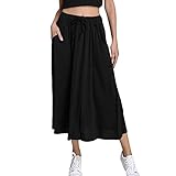 Damen Rock Midi 5XL Freizeitkleid Women Long Skirts Elastic Waist Pleated Maxi Skirts Beach Boho Vintage Summer Röcke In Blau Weite Röcke Midi Sommerkleid Damen Strand Kleider