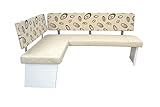 moebel direkt online Eckbank 140x180 cm Sonja weiß/beige