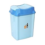 Mülleimer Haushalt Einfacher Flip-Mülleimer Abnehmbarer Inneneimer Küche Badezimmer Mülleimer Innen- und Außenbereich Universelle Campus-Terrasse Orte im Freien ( Color : Bigblue Mug , Size : 50L )