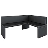 Eckbank Akiko Corner Bench - Eckbankgruppe für Ihrem Esszimmer, Küche modern, Sitzecke, Essecke. Perfekt für Küche, Büro und Rezeption. Solide und Starke Verarbeitung. (Soft 11, 168x128cm rechts)