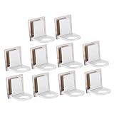 Cabilock 10 Stück Duschgel-Halter Wandmontage Regale Flüssige Handseife Wandregal Haken Hängeregal Dusche Handwaschhaken Duschflaschenhalter Duschgel-Flaschenständer Stanzfreier