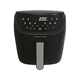 Russell Hobbs Heißluftfritteuse XXL 8l [7 Kochfunktionen|10 Programme] AirFryer (spülmaschinenfest, max. 220°C, Touchscreen, Fritteuse ohne Öl, Grillen, Backen, Braten, Dörren etc.) SatisFry 27170-56