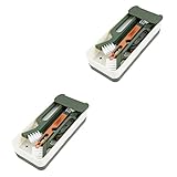 iplusmile 2 Sets Fugenbürstenset Fliesenreinigungsbürste Multifunktionale Reinigungsbürste Reinigungsbürsten Für Kleine Räume Fensterreinigungskugel Kunststoff-Fensterschienenbürste