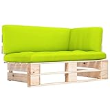 CIADAZ Garten-Paletten, Lounge Gartenmöbel, Gartenlounge, Balkon Lounge, Loungemöbel, Sitzecke Balkon, Sitzlounge Garten,-Ecksofa Imprägniertes Kiefernholz