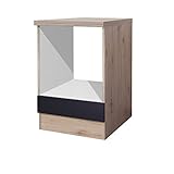 MMR Herdumbauschrank Küchen-Herdumbauschrank London - Küchenschrank - Unterschrank - Breite 60 cm - Anthrazit