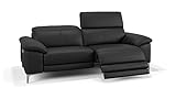 sofanella - Ledercouch Siena 3-Sitzer Echtleder Sofa