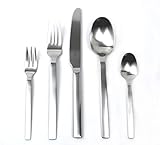 WMF Alteo Besteck Set 12 Personen, Essbesteck 60 teilig, Besteck matt, Monobloc-Messer, Cromargan Edelstahl mattiert, spülmaschinenfest