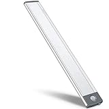LED Bewegungsmelder Schrankleuchten,USB Wiederaufladbar Batterie Nachtlicht Schranklicht, Kleiderschrank Lampen Unterbauleiste Beleuchtung Küchenlampen, Schrankbeleuchtung Sensor Licht（Neues Modell）