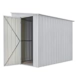 Globel Gerätehaus Wand-Zierde Lean to 58', Silber metallic
