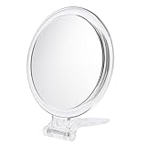 LIFKOME Spiegel Mit Doppeltem Seitengriff Reise-Make-Up-Spiegel Reise-Vergrößerungsspiegel Taschenlupe Standspiegel Vergrößerungsspiegel Mit Leichtem Handspiegel Zarter