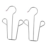 Cabilock 2 Stück Schuhregal Metall Schuhregal Gürtel Kleiderbügel Edelstahl Kleiderbügel Hängende Schuhhaken Edelstahl Schuhe Wäscheständer Schuhe Trockenregal Edelstahl Silber Schuhe