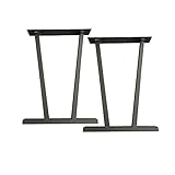 FaIruo 28''X19,7'' Tischbeine Aus Metall, DIY-Ersatzmöbelbeine, Robuste Schreibtischbeine Für Couchtisch, Esstisch, Computertisch, Werkbank, Besprechungstisch/Eine Farbe/27,5 * 19,6 Zoll
